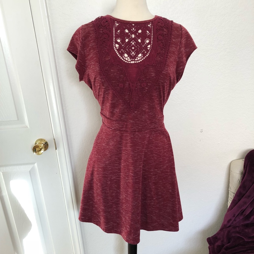 Red plus size dress